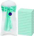 MDS Pack of 10 PCS Satin Chair Sashes Charmeuse Sateen Dining Chair Bows Ribbon by MDS