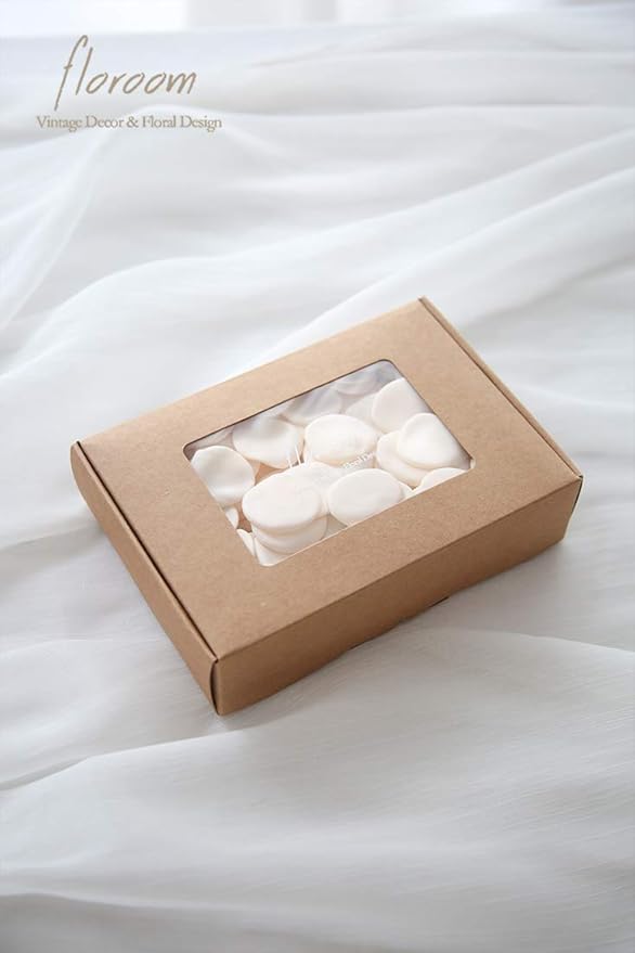 Floroom 500pcs Rose Petals Cream Faux Silk Flower Petals - Image 7