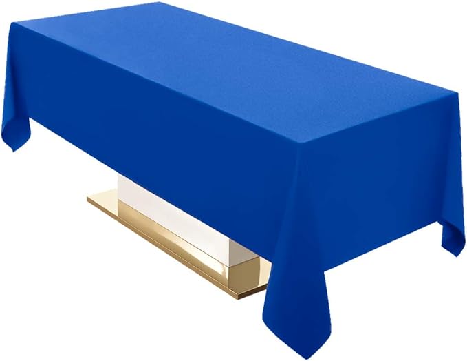 Surmente Blue Tablecloth 60 x 102-inch Rectangular Polyester Table Cloth by Surmente