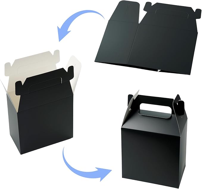 XAGLVV 12 Pack Black Party Favor Boxes - Image 2
