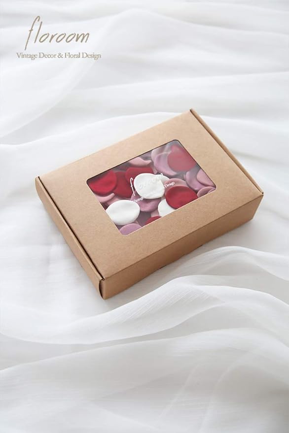 Floroom 500pcs Rose Petals Red Fake Faux Silk Flower Petals - Image 7