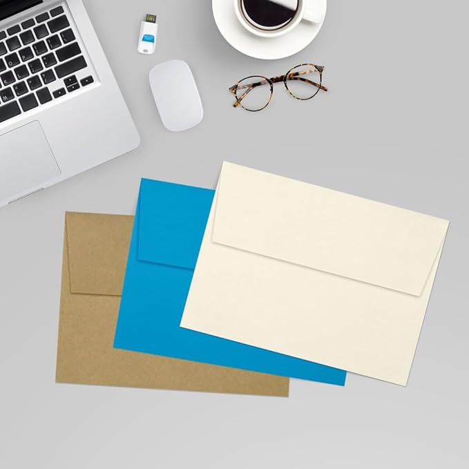 LUXPaper A7 Invitation Envelopes | Peel & Press | 5 1/4" x 7 1/4" | Natural - Image 2