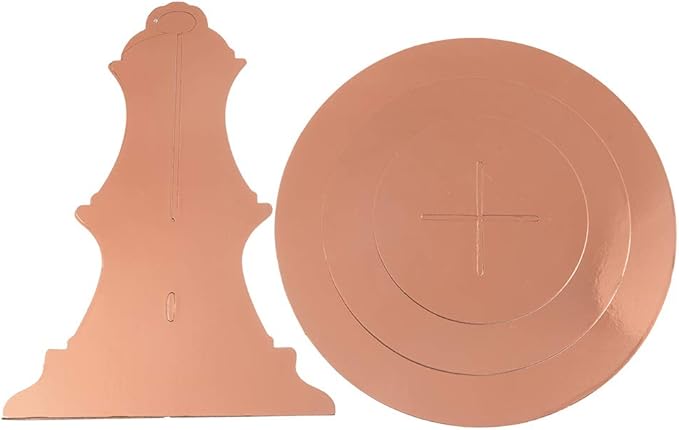 3-Tier Cupcake Stand, Rose Gold Cardboard Cake Stand holder, Tiered DIY Cupcake - Image 4