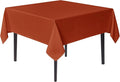 sancua Square Tablecloths 85x85 Inch Rust by sancua