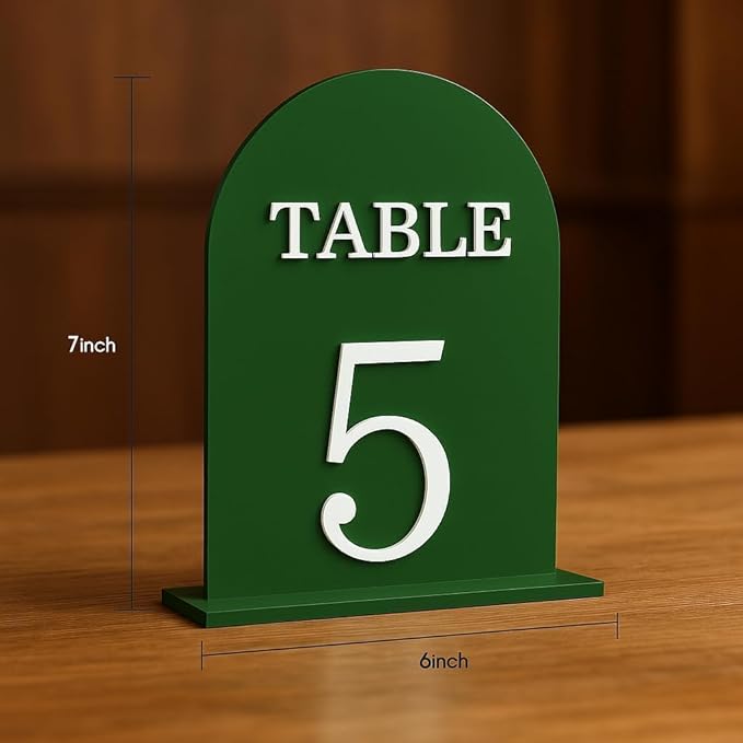 Arch Wedding Table Numbers 1-15 - Image 2