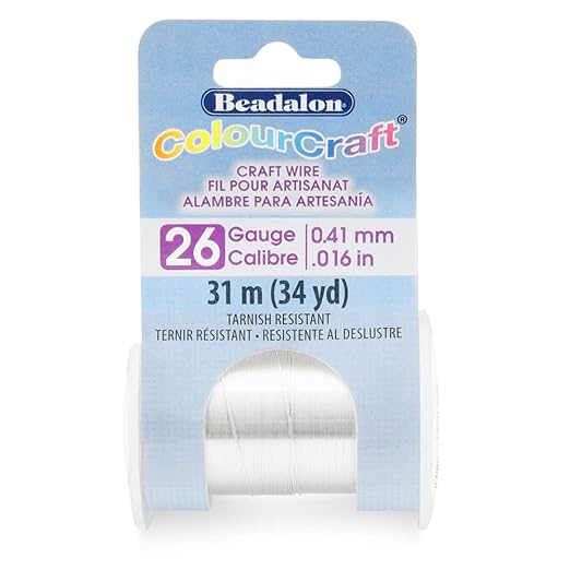 Beadalon ColourCraft Wire, 26 Gauge, 34 yd Spool by Beadalon