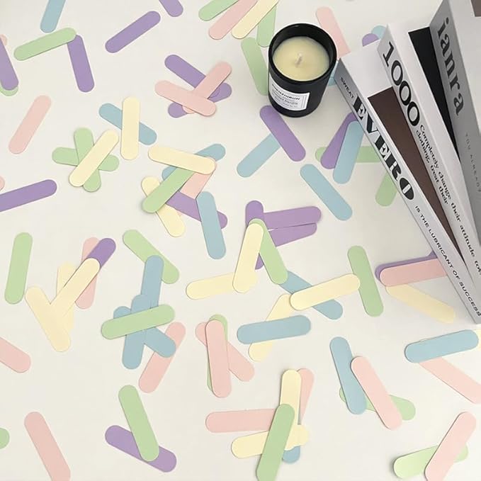 Candy Color Stripes Confetti For Table - Image 4