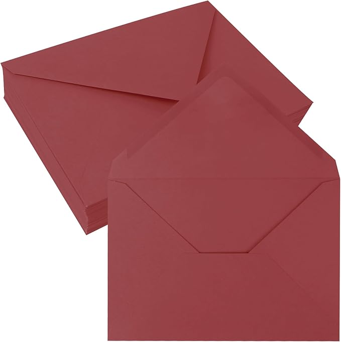 50 Pack 5x7 Envelopes Letter Size, Envelope 5.4x7.6 by JagerGreen