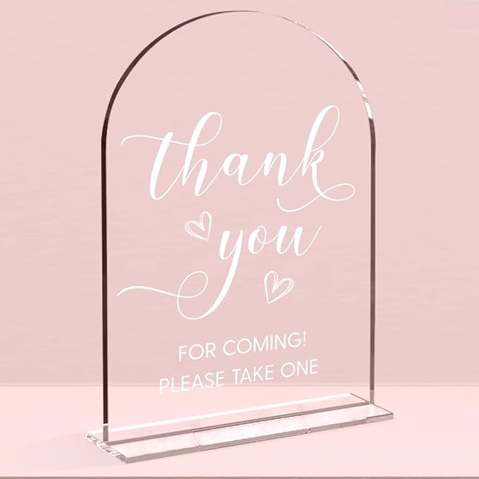 Wedding Sign，Thank You For Coming Sign，Kids Wedding Activities Acrylic Plaque by NGLIV
