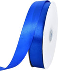 TONIFUL 1 Inch x 100yds Royal Blue Satin Ribbon, Thin Solid Color Satin Ribbon by TONIFUL
