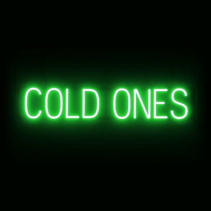 SpellBrite COLD ONES Sign | Beer-Related Sign by SpellBrite