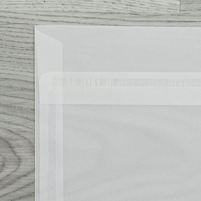 LUXPaper Square Invitation Envelopes | Peel & Press | 7" x 7" | Clear - Image 5
