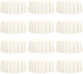 fani 12 Pack 90 Inch Round Tablecloth Ivory Polyester Fabric Table Cloth by fani