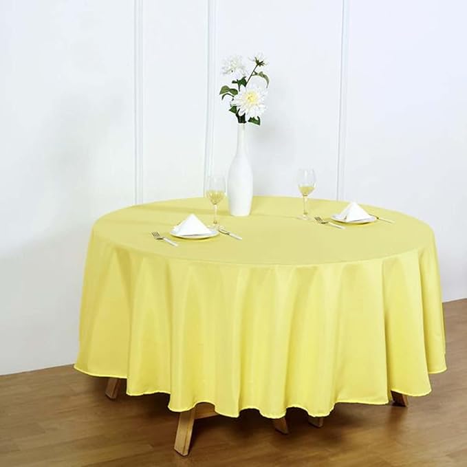 Efavormart Round Tablecloth, 90 Inch Stain & Wrinkle Resistant Washable Table - Image 6