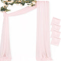 MLMC Blush Pink Wedding Arch Draping Fabric 4 Panels 29" x 20 FT Extra Long by MLMC