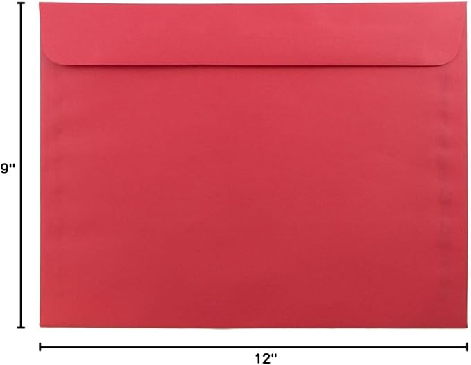 JAM PAPER 9 x 12 Booklet Colored Recycled Envelopes - Image 3