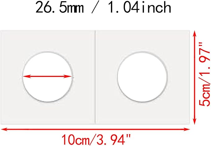 200 PCS Premium Cardboard Coin Flips 2 x 2 inch Coin Collection Supplies - Image 5