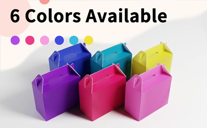 XAGLVV 24Pack Purple Boxes, Party Favor Boxes Packs 7 x3.5x 6.6 Inches - Image 9