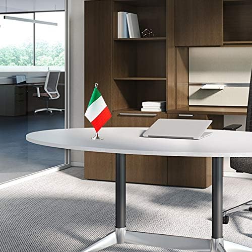 Italy Flag Italian Flags, Small Mini Italian Desk Flag, Used - Image 3