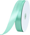 TONIFUL 1 Inch x 100yds Teal Turquoise Blue Satin Ribbon, Thin Solid Color by TONIFUL