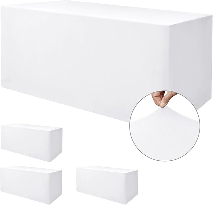 Nasitos Spandex Fitted Table Clothes, 4 Pack by Nasitoshomedecor