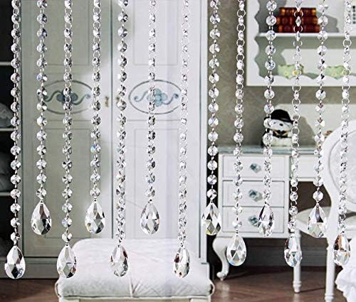 16 Pack 20" Hanging Crystals for Chandeliers Clear Teardrop Crystal Chandelier - Image 7