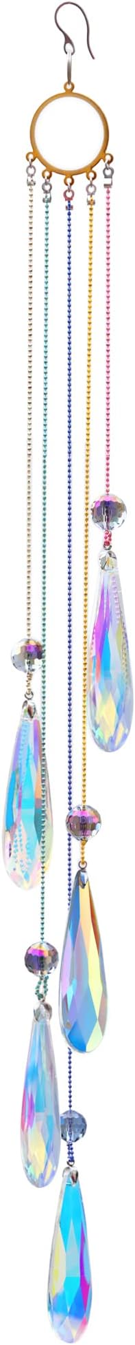 Crystals Teardrop Prisms Suncatcher Hanging Ornament Rainbow Maker by PEDOBO