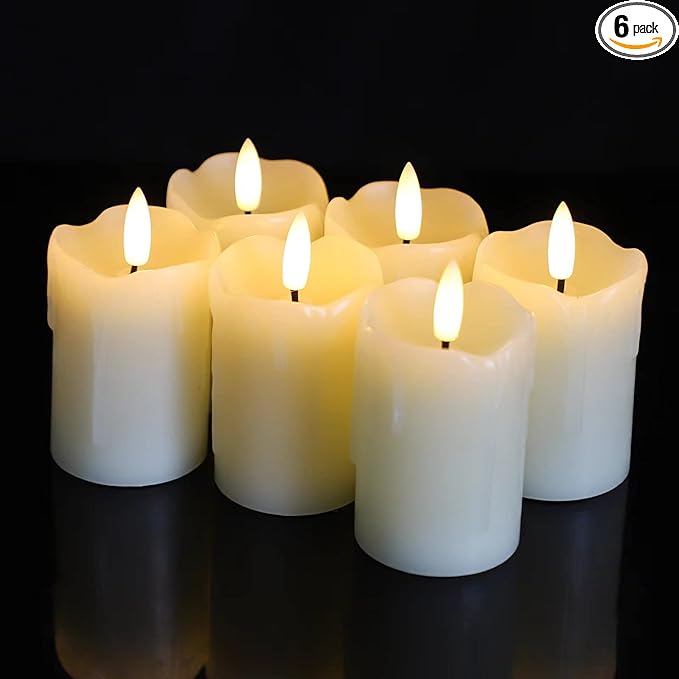 Lezonic Flameless Votive Candles Battery Operated by Lezonic