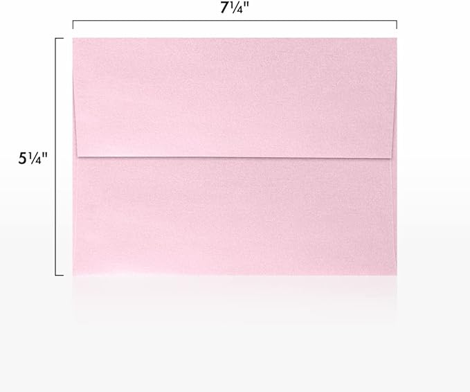 LUXPaper A7 Invitation Envelopes | Peel & Press | 5 1/4" x 7 1/4" | Rose Quartz - Image 3