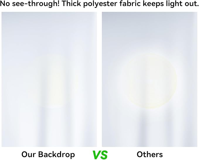 12x10 FT White Backdrop Background - Image 5