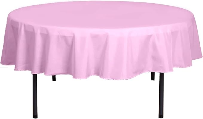 Efavormart Round Tablecloth, 90 Inch Stain & Wrinkle Resistant Washable Table - Image 3