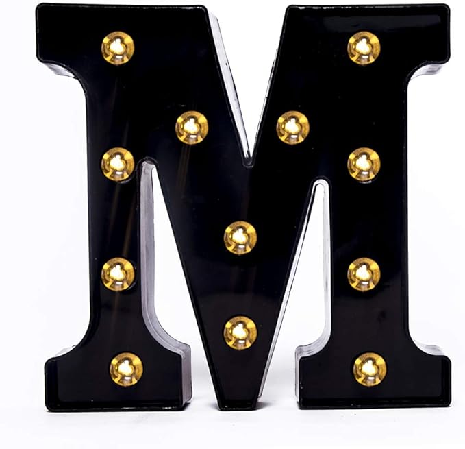 Foaky Black LED Marquee Number Lights Sign Light Up Marquee Number Lights Sign by Foaky