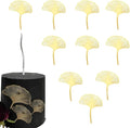 10PCS Acrylic Gold Ginkgo leaf Cake Topper Cake Decoration Baking Accessories by SUVO