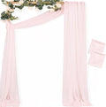 MLMC Blush Pink Wedding Arch Draping Fabric 2 Panels 29" x 20 FT Extra Long by MLMC