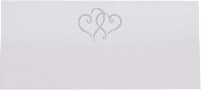 Linked Hearts Place Cards, Pre-cut and Scored - Image 3