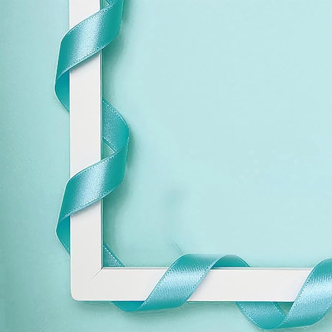 Lake Blue Satin Ribbon Double Faced Satin 1/2 inch x 55 Yards Polyester Ribbon - Image 6