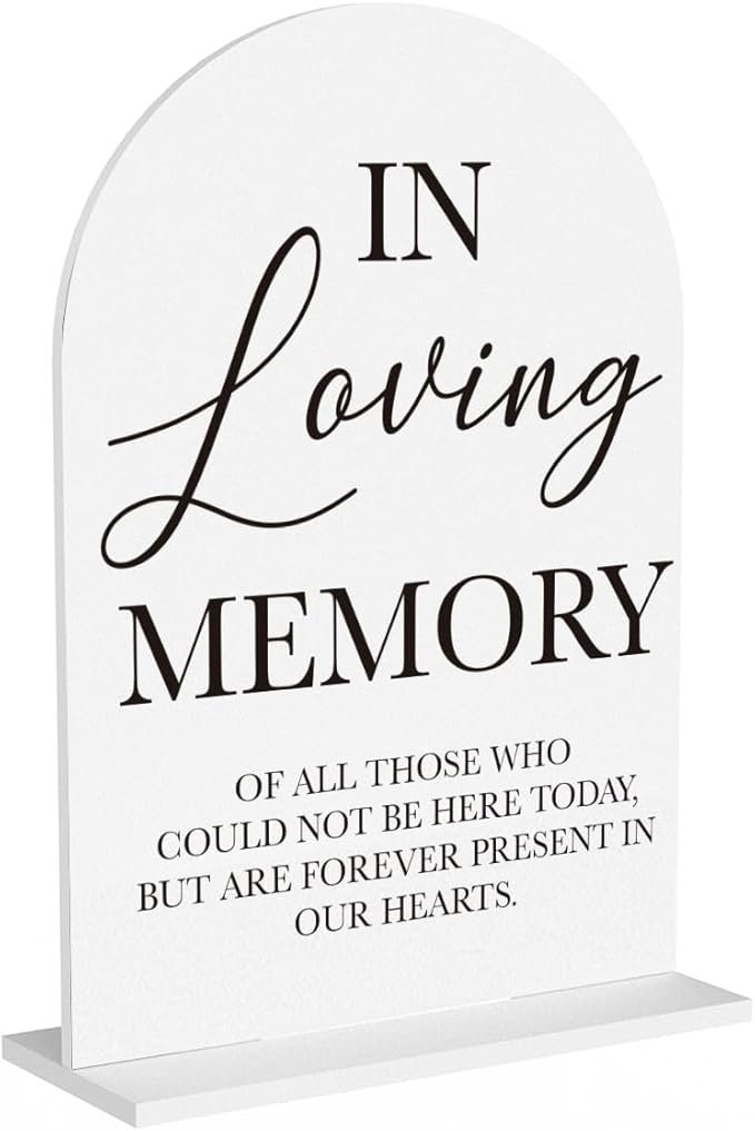 In Loving Memory Wedding Sign, Wedding Engagement Bridal Shower Reception Event by Unknown