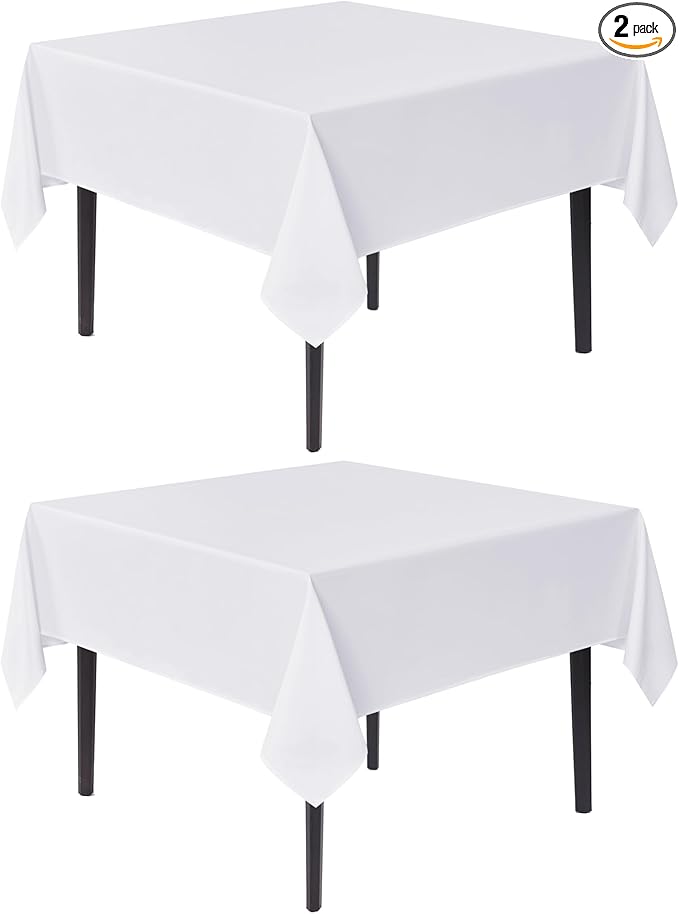 sancua Small Square Tablecloths 2 Pack by sancua
