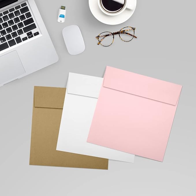 LUXPaper Square Invitation Envelopes | Peel & Press | 6 1/2" x 6 1/2" | Candy - Image 8