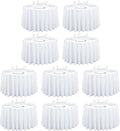 LTC LINENS 10 Pack 108 Inch Round Tablecloths White by LTCLINENS
