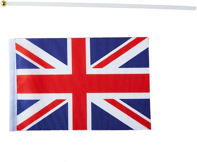 UK Flag British Flag, Small Mini Handheld UK Flags on Stick - Image 4