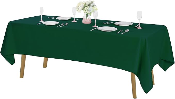 Rectangle Tablecloth 60x120 inch Washable Polyester Fabric Table Cloth by Cupuamon