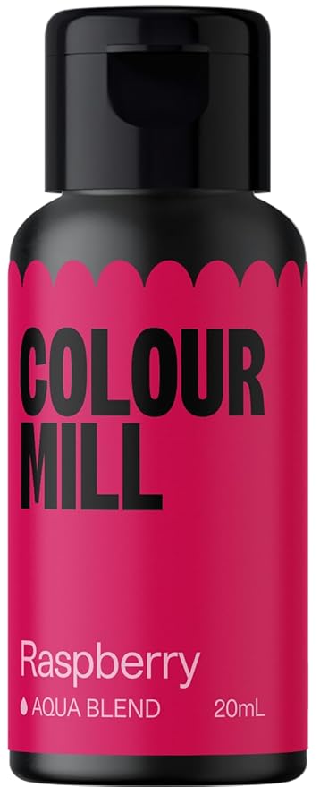 Colour Mill Aqua Blend Water-Based Food Coloring, 20 Milliliters Raspberry by ColourMill