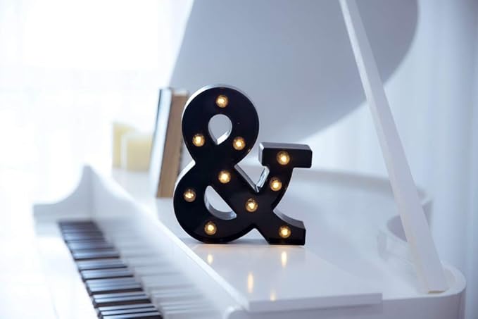 Foaky Black LED Marquee Number Lights Sign Light Up Marquee Number Lights Sign - Image 2