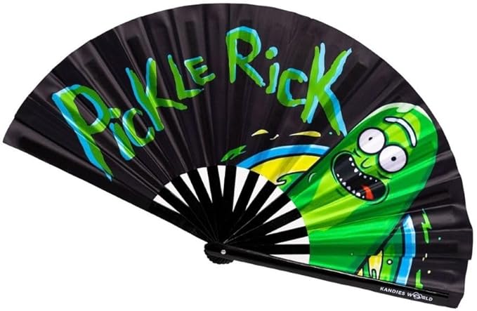 Kandies World UV Reactive Custom Festival Folding Hand Fan by KandiesWorld