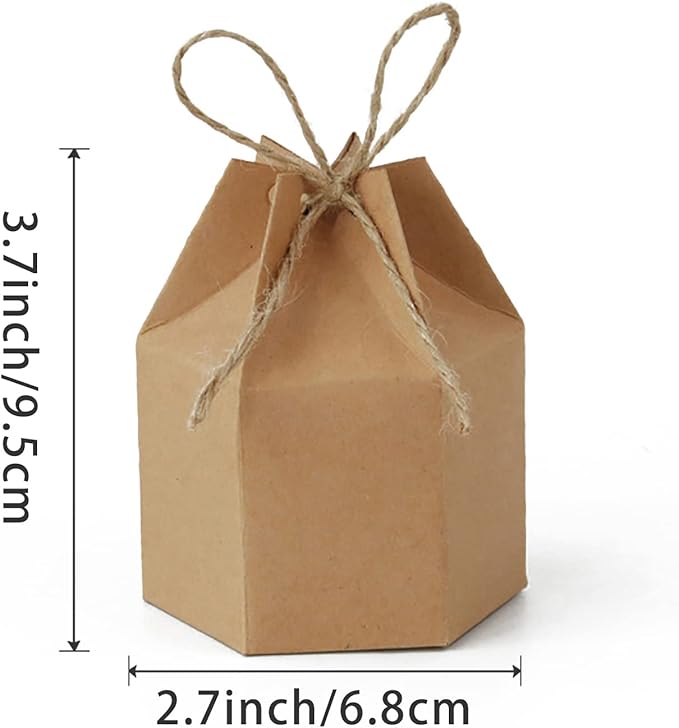 Zontween 50 Pack Hexagon Paper Box - Image 2