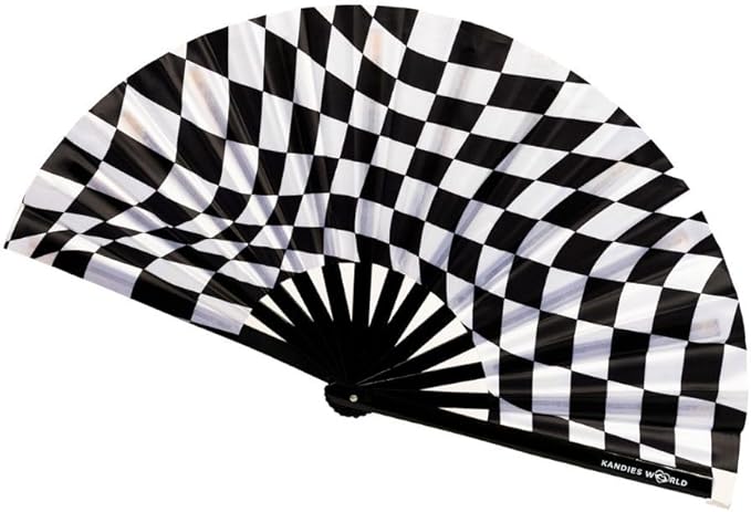 Kandies World Custom Festival Folding Hand Fan by KandiesWorld