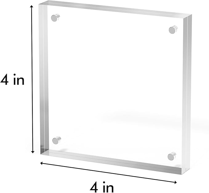 4x4 Acrylic Picture Frame 5 Pack, Desktop Display Decor Gift - Image 3