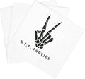SharkBliss RIP Forties Cocktail Napkins, 100 Pack RIP Forties Death to My 40s by SharkBliss