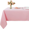 Fitable Rectangle Tablecloth Stain and Wrinkle Resistant Washable Polyester by Fitable